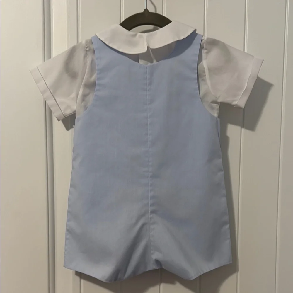 Feltman Brothers Two Piece Train Shortall Baby Boy 12 Months